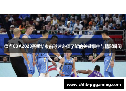 盘点CBA2023赛季结束前球迷必须了解的关键事件与精彩瞬间
